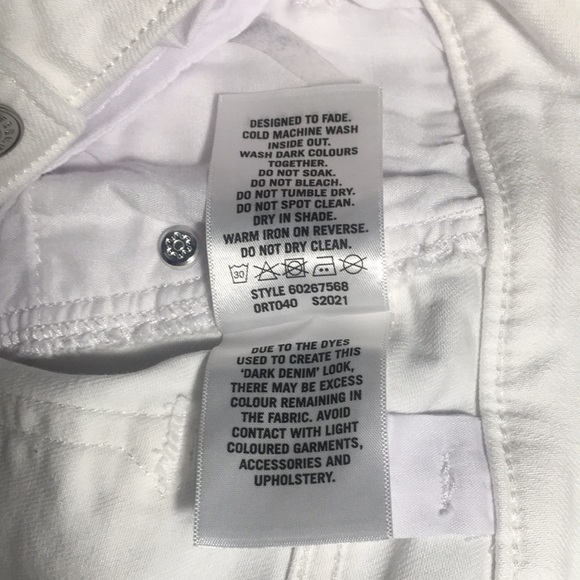 Trenery white high rise jeans. Slim fit. Size 12 - Picture 8 of 12